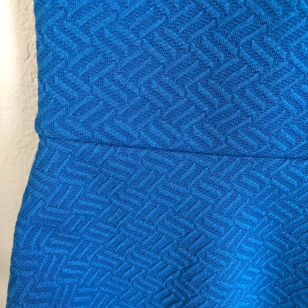 Blue Open Back Mini Dress - Picture 5 of 5